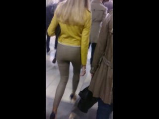 a blonde with a good booty is a slim and nice girl